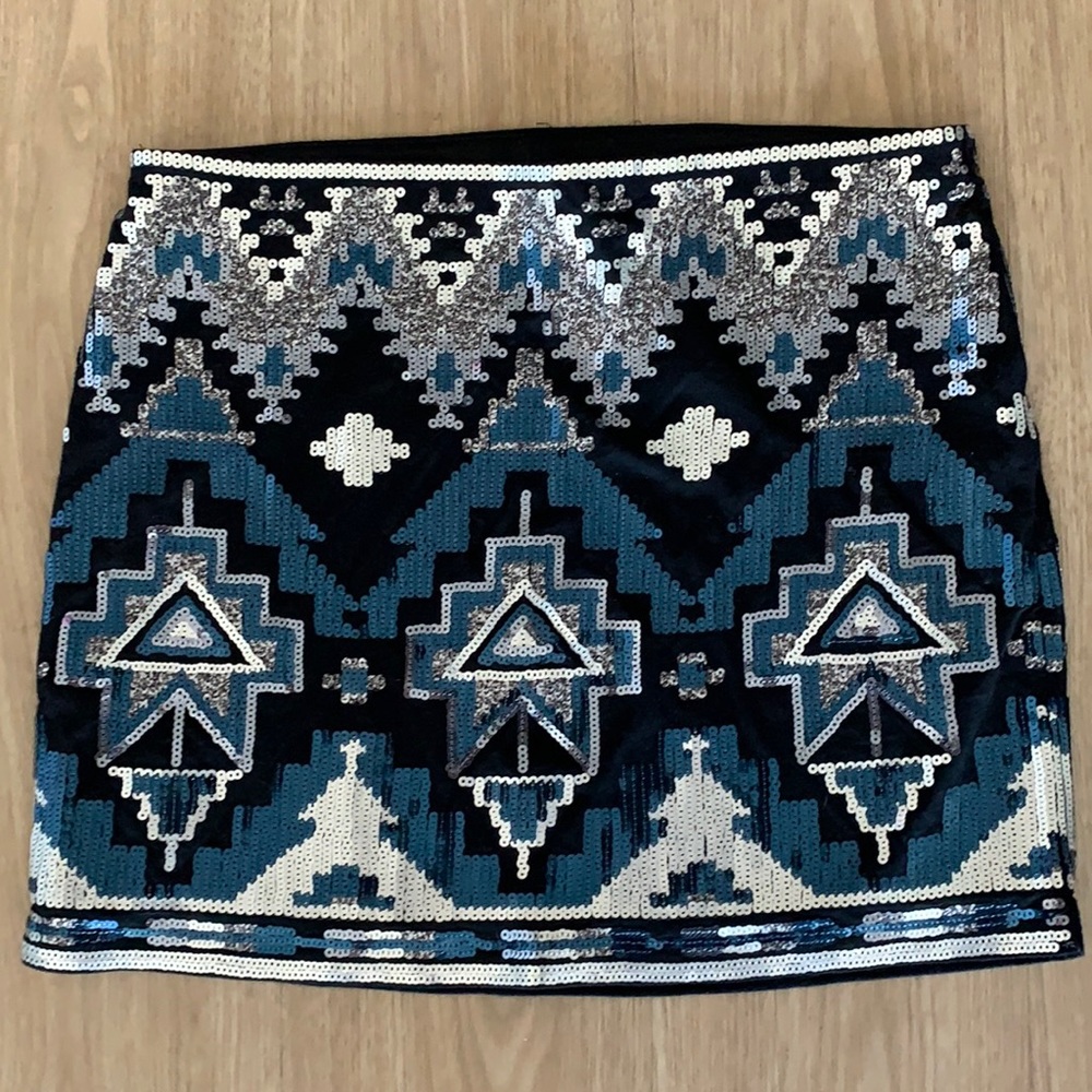 Sequin mini skirt